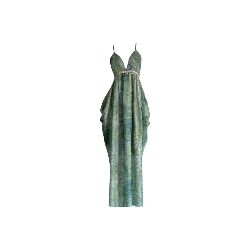 TIBINB Изумрудно-зеленый Женские Слиплатья