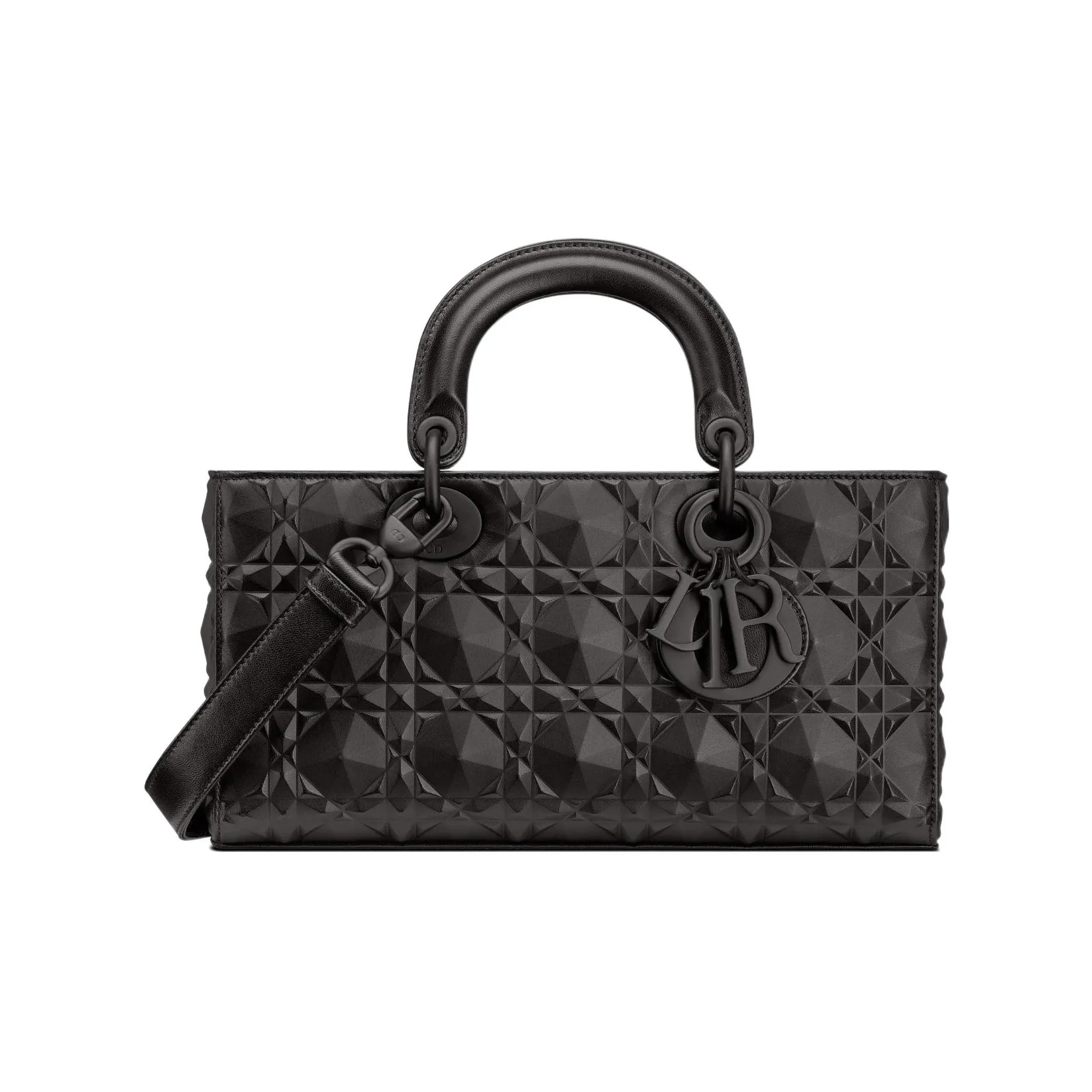 DIOR Lady D Joy Cow Leather Lady Dior Bag Shoulder Bag, Crossbody Bag, Handbag Regular Women's Black