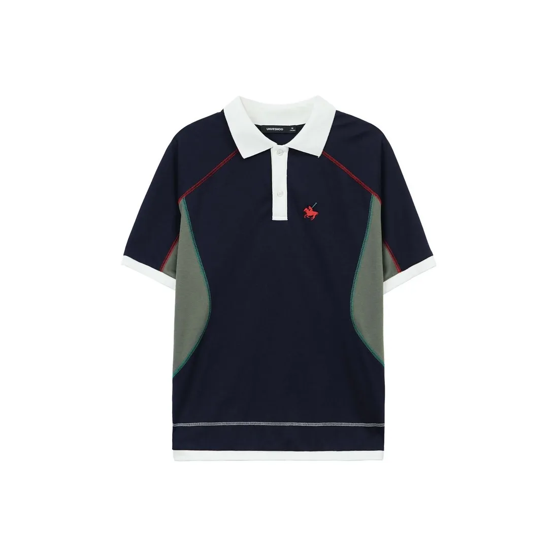 UNVESNO Винтажное синее унисекс-поло