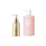 워터-Feel 수분 공급 선크림 로션 120ml + 프레시 룩 피치 샤워 젤 475ml