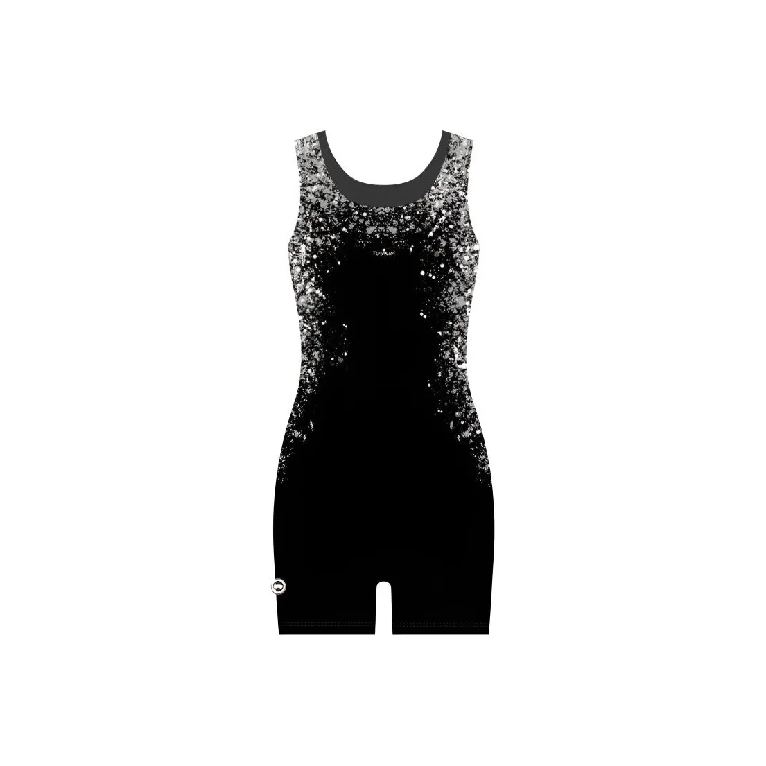 TOSWIM Ван-Пис Купальник Женская Серебряная Мечтательная Волна