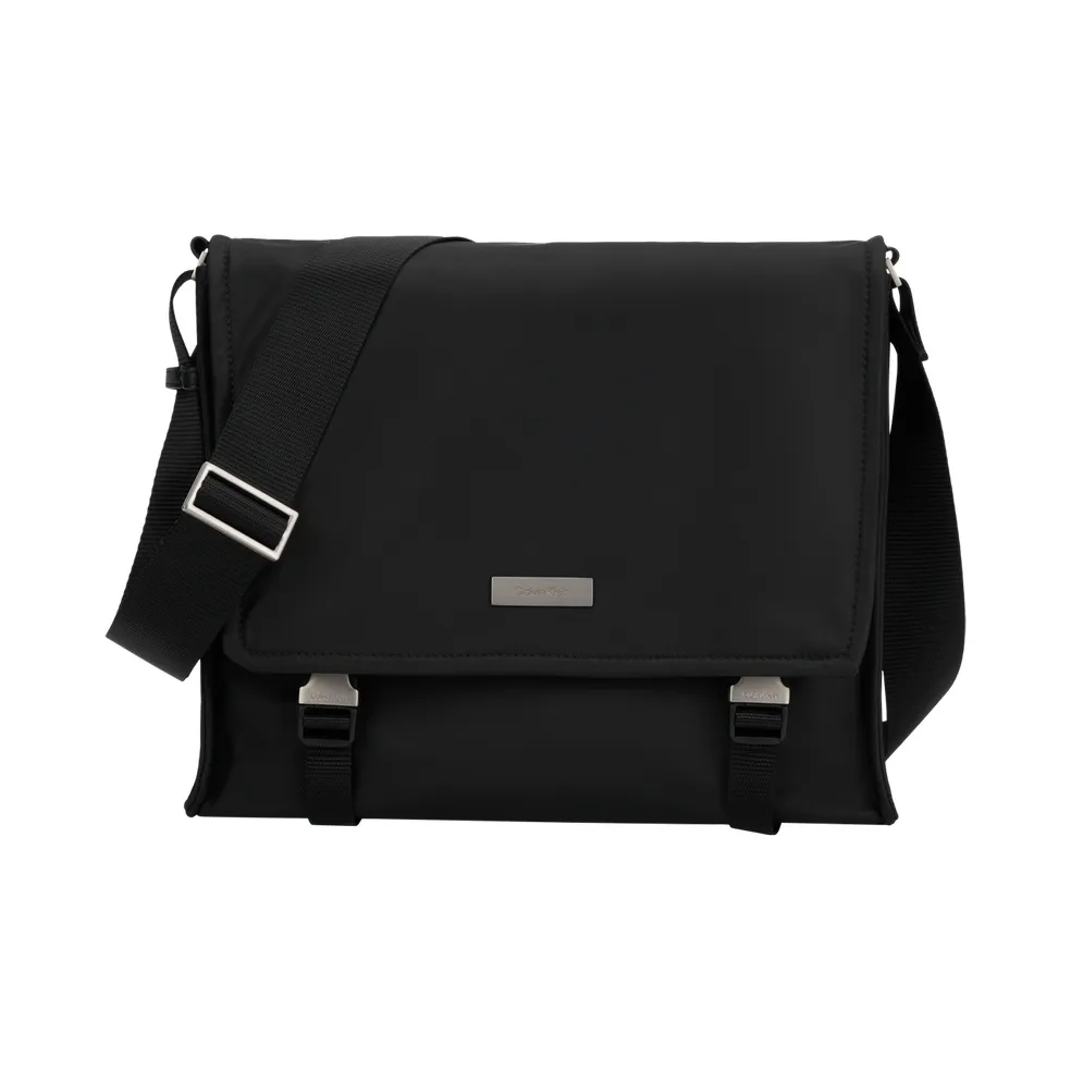 Calvin Klein Ткань Курьерская Сумка Сумка через плечо Мужская Космический Черный