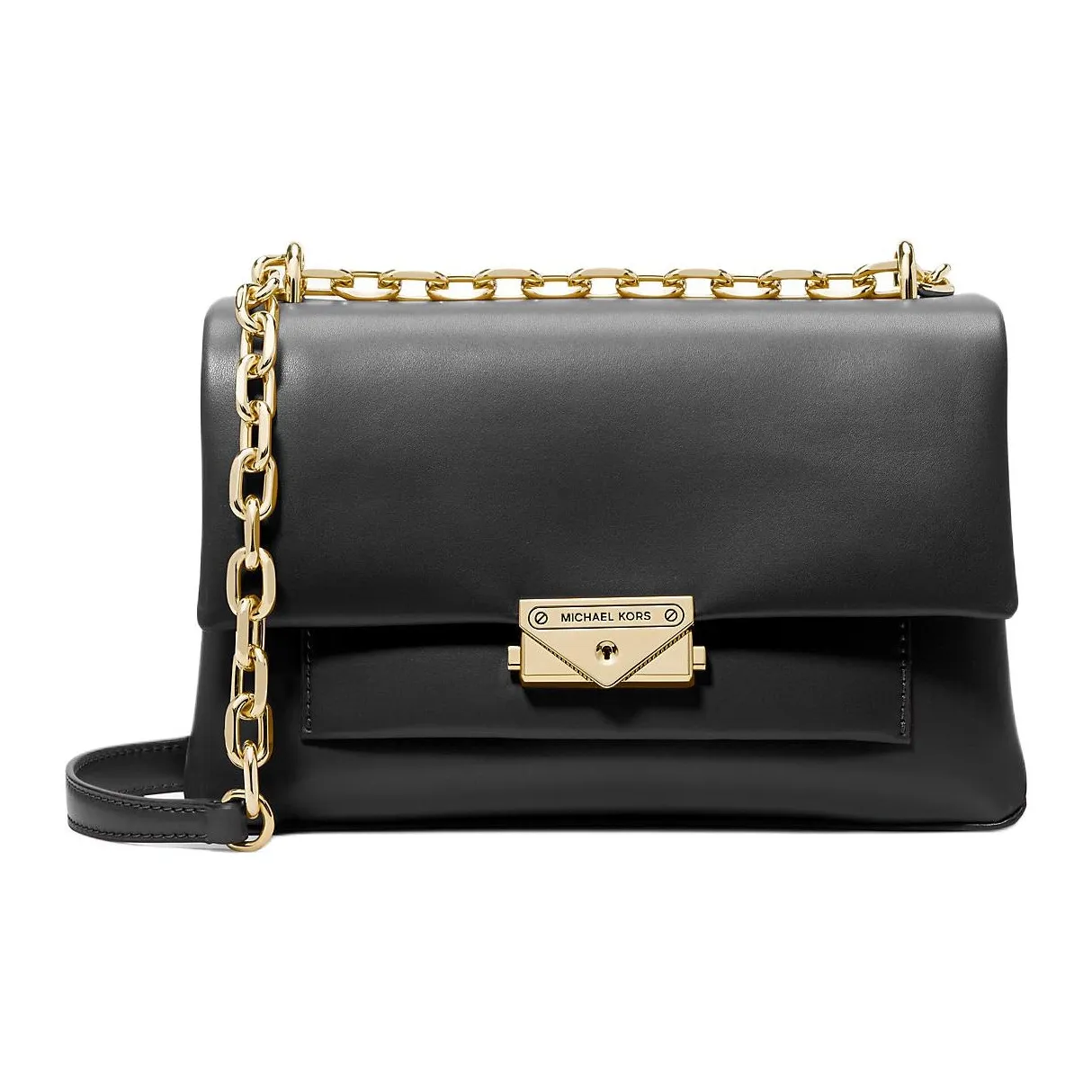 MICHAEL KORS Cece Полиуретан с хлопком и полиэстером сумка через плечо плечевая сумка средний размер женский черный