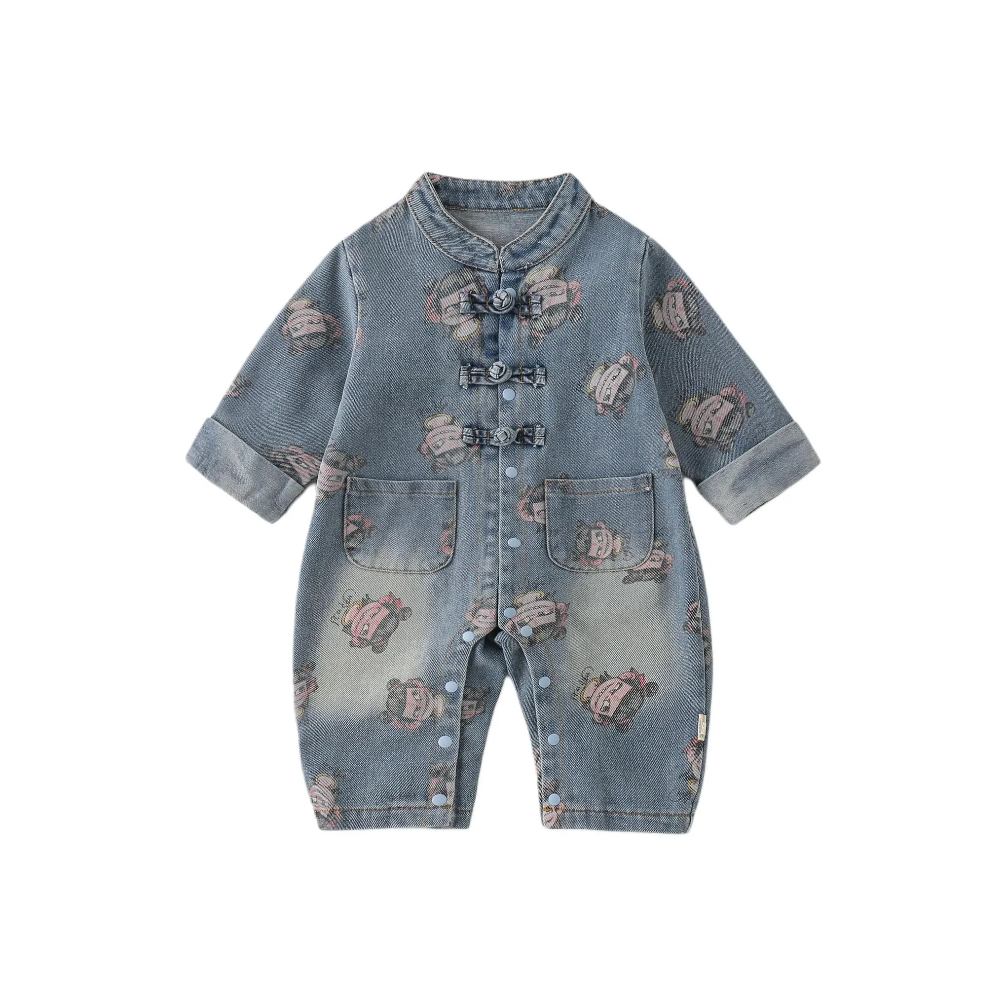 XiaoJinBu Blue Baby Комбинезоны / Ползунки