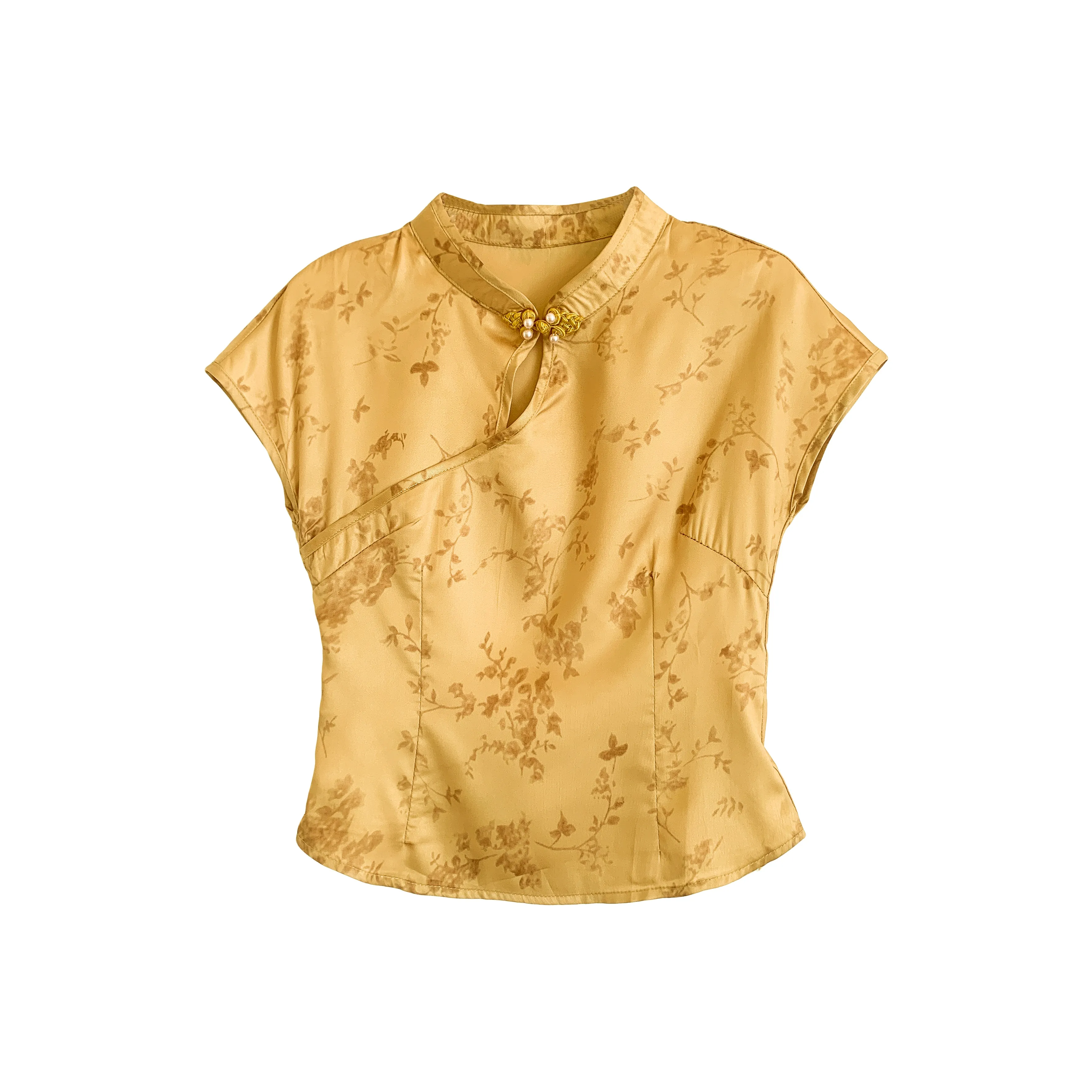 OUBO Желтые Женские Рубашки