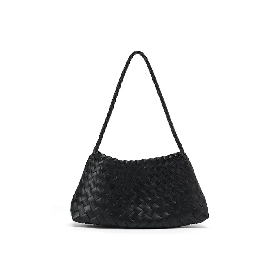 COCOEVA Первый слой Растительное дубление Сумка на плечо Стандартная Женская Черный Белый