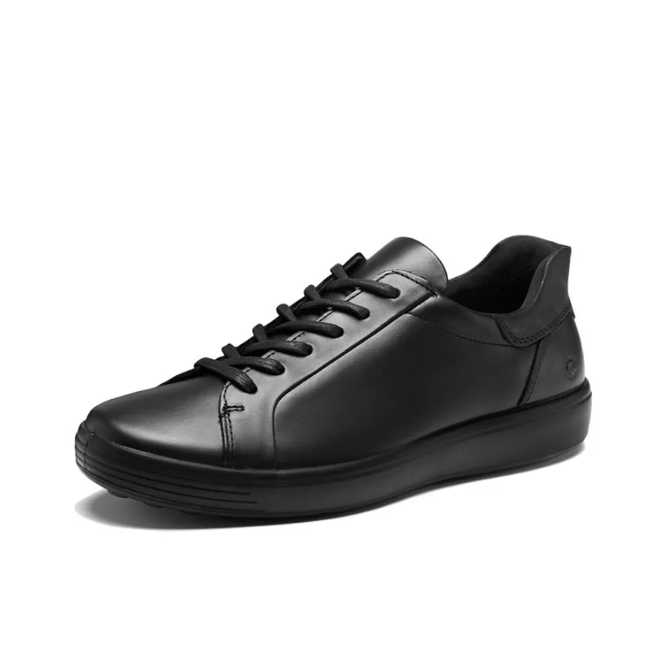 Ecco Soft Cool Size 7 Низкие Кроссовки для скейтбординга Мужские Черные 470824