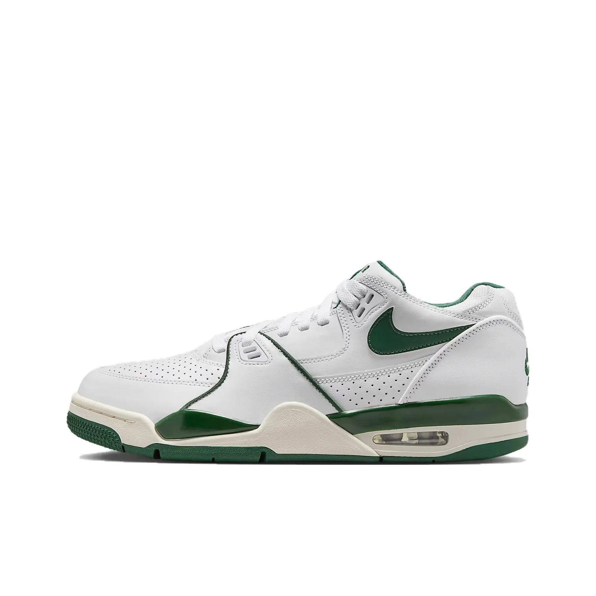 Nike Air Pilot 89 Устойчивый к истиранию Низкий Топ Винтажные Баскетбольные Кроссовки Мужские Белый Зеленый