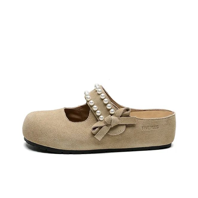 FIVE PLUS Домашние тапочки Женские Абрикос