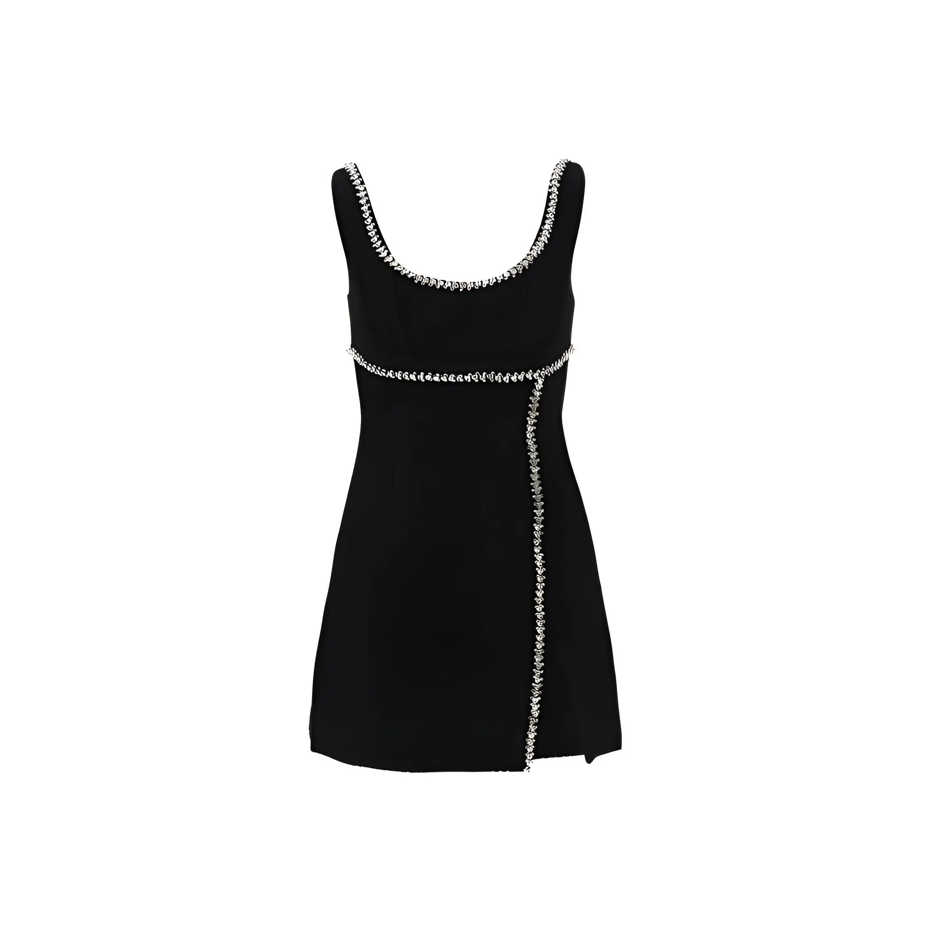 Self portrait Crystal embellished Tweed Minidress