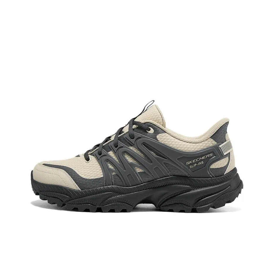 Skechers Устойчивая к истиранию низкая обувь для альпинизма и походов Мужская Черная Умбра