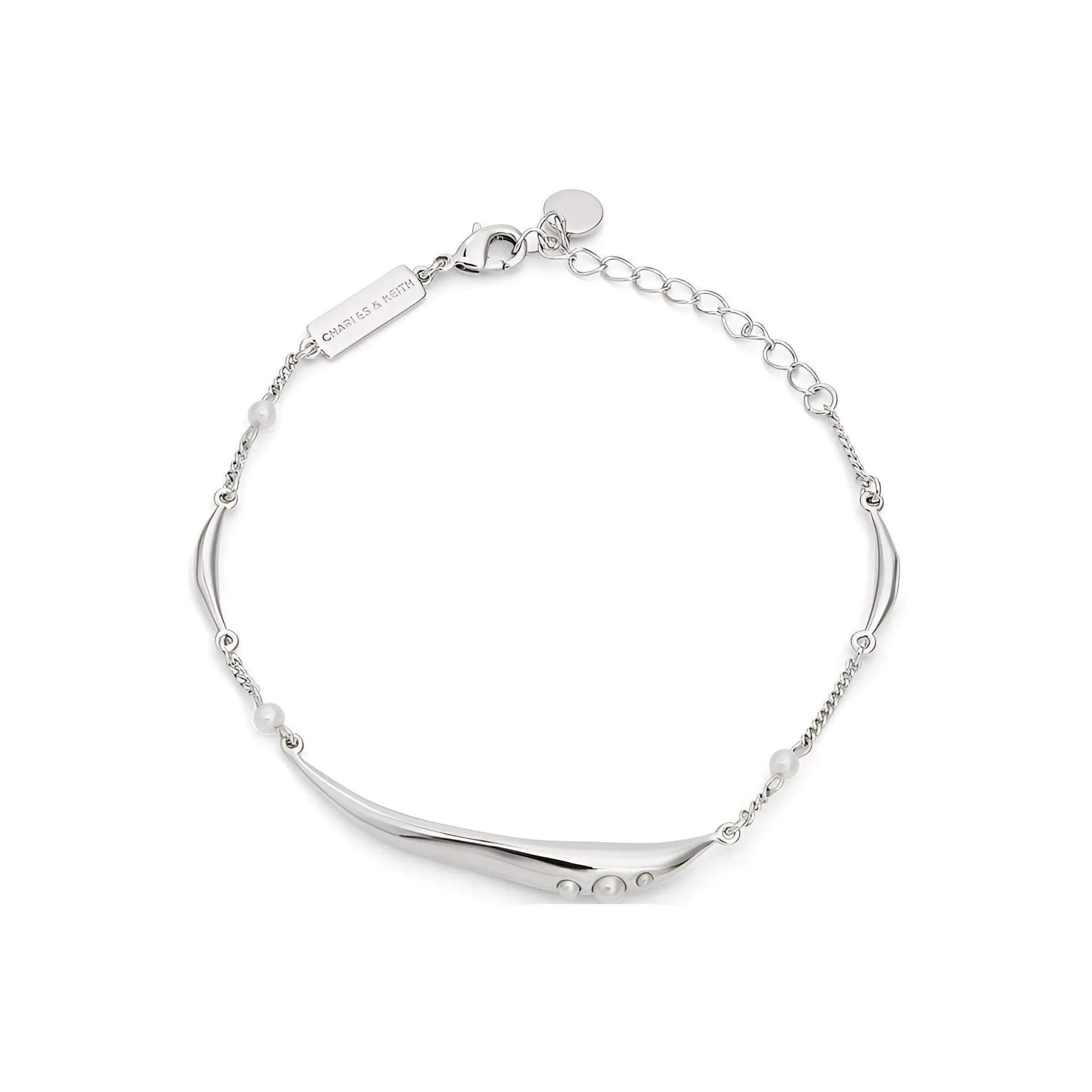 CHARLES KEITH Браслеты из латанию Женские Серебряные