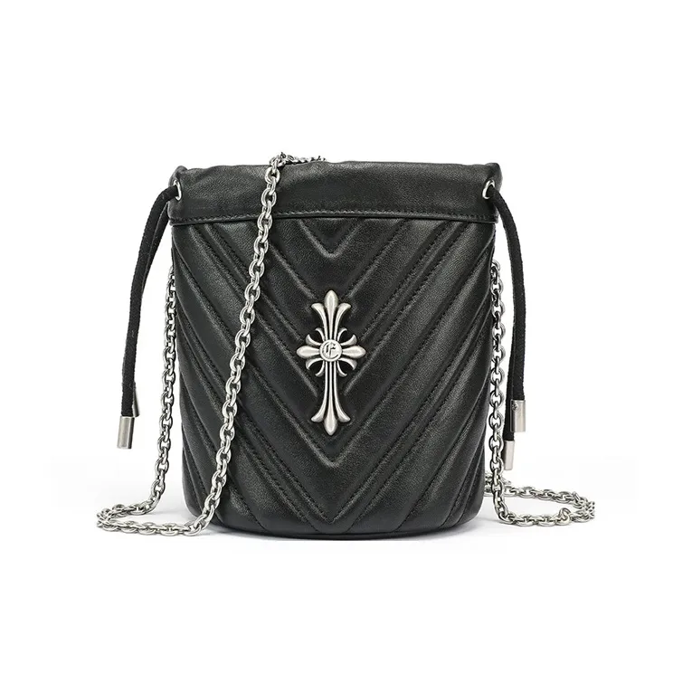 Ed Hardy Classic Series Sheepskin Crossbody Bag Women's Elegant Black Ed Hardy Classic Series Овчина Сумка через плечо Женская Элегантная Черная