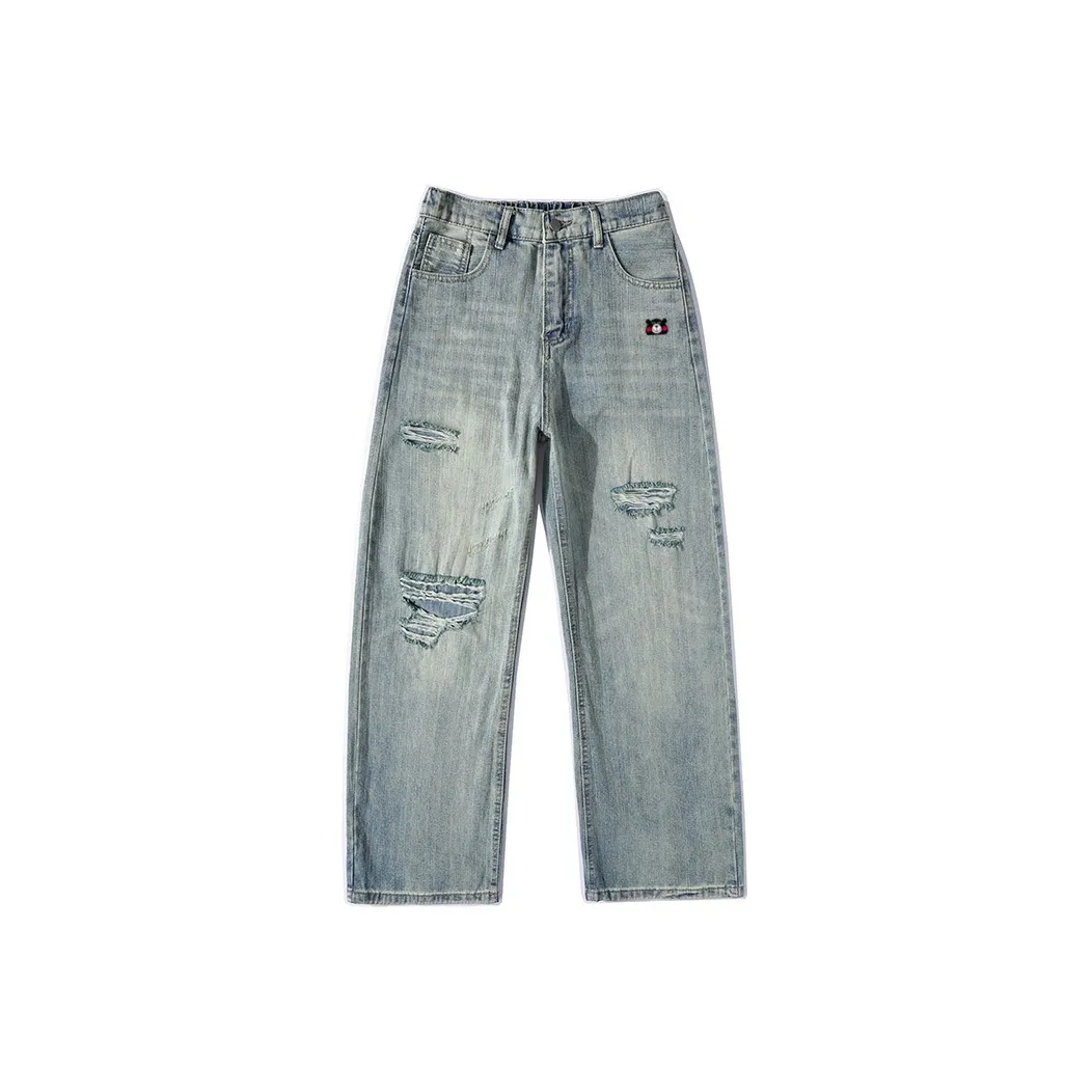 CASAMIA Мятно-зеленые унисекс джинсы