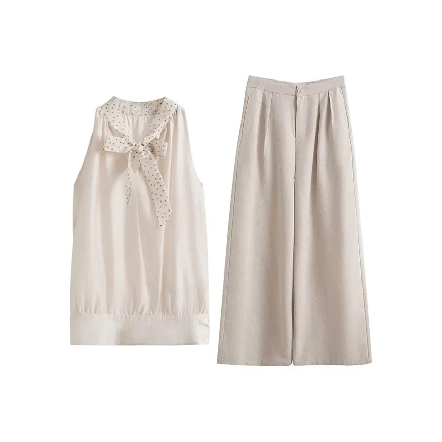 MARIE·COCO Топ + брюки Женские Повседневные костюмы