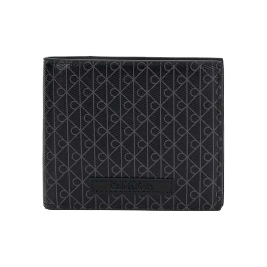 CALVIN KLEIN Ткань Кошелек Мужской Черный