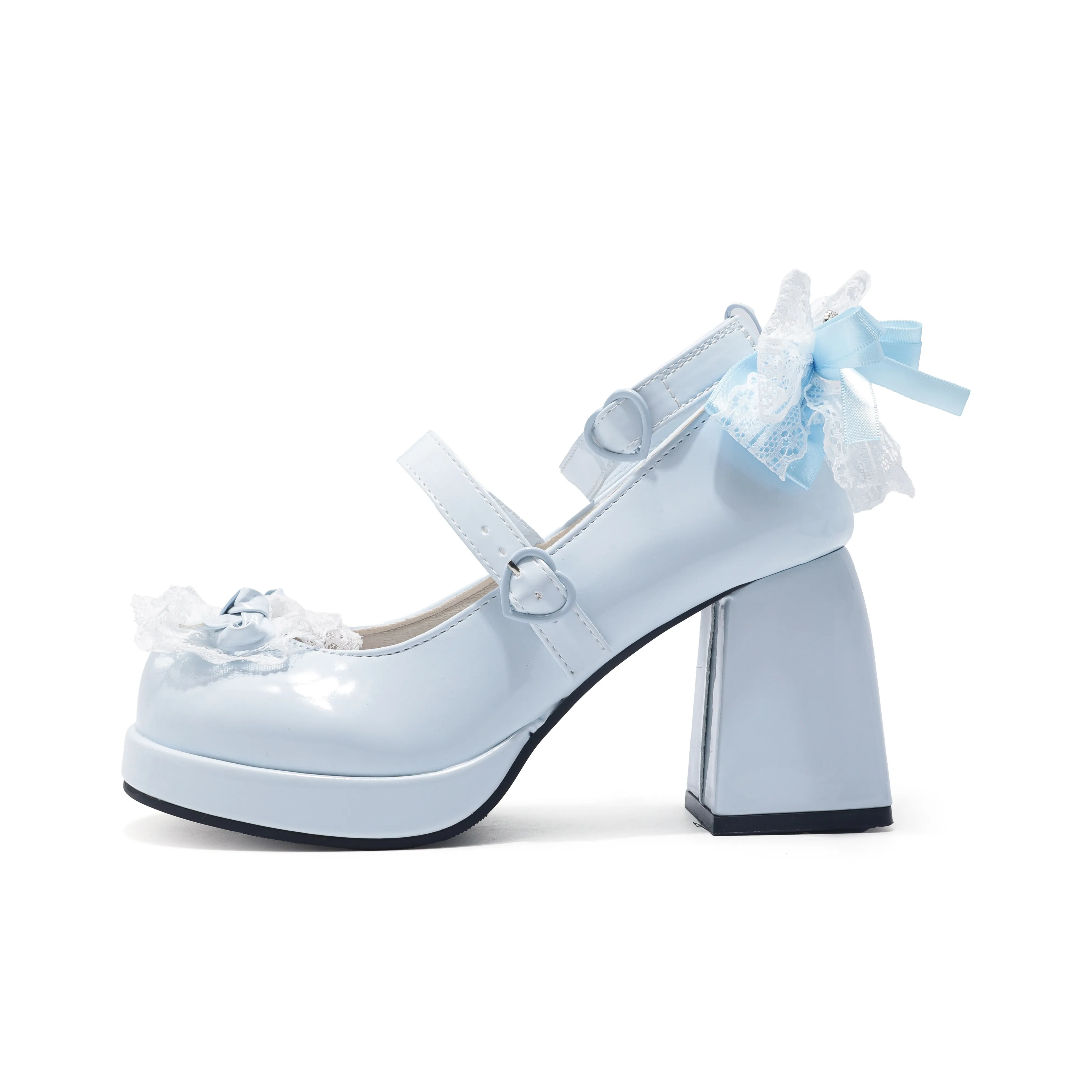 Be Good Грубый каблук Туфли Мэри Джейн 8 см Женские Набор в подарочной коробке