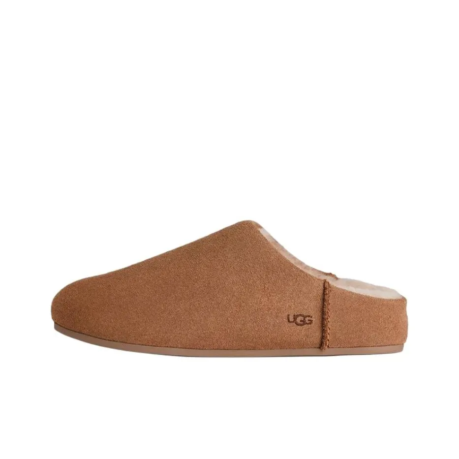 UGG Резиновая подошва устойчивая к истиранию домашние тапочки женские каштановый цвет