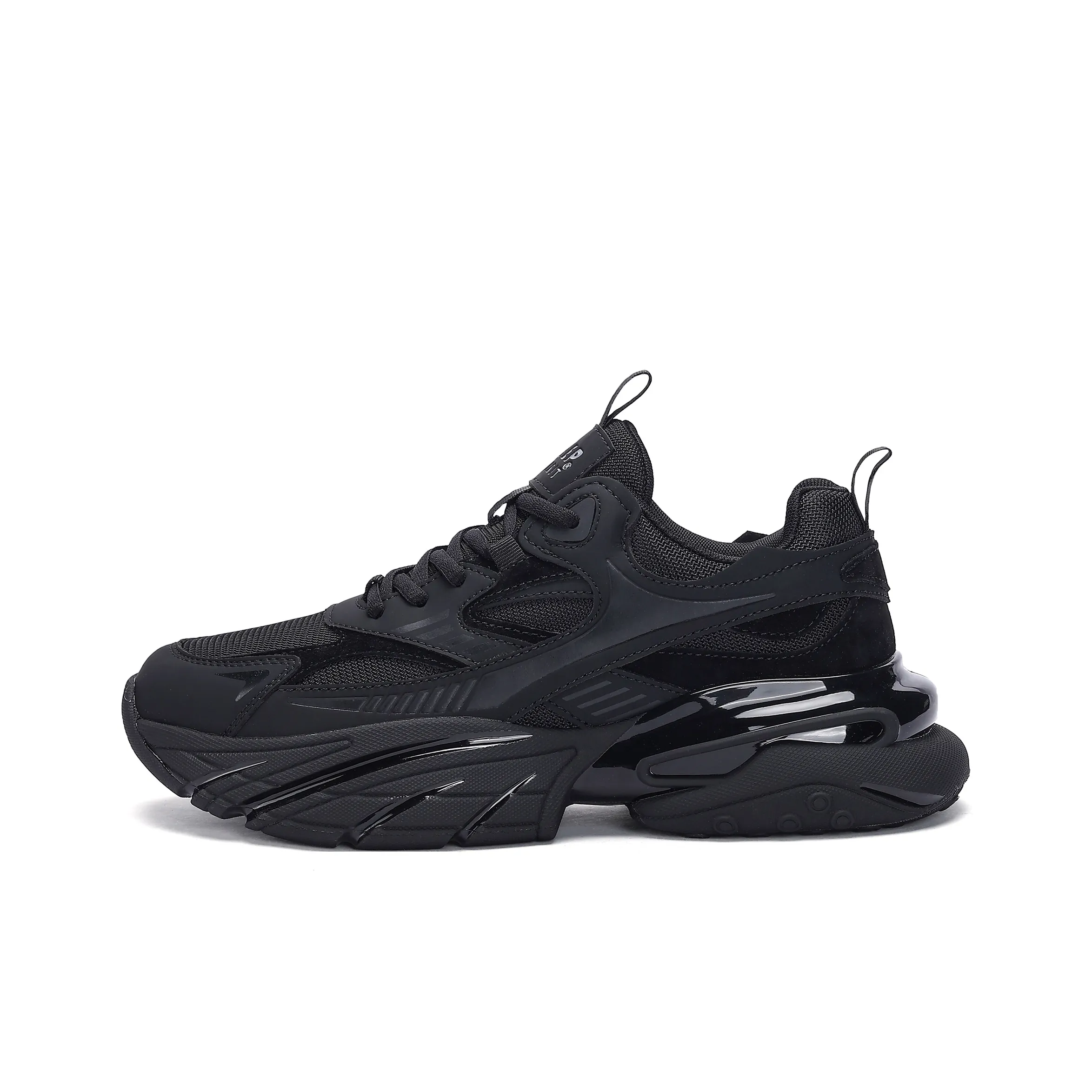 JEEP SPIRIT Black Myth Low Top Chunky Sneakers Men's Black