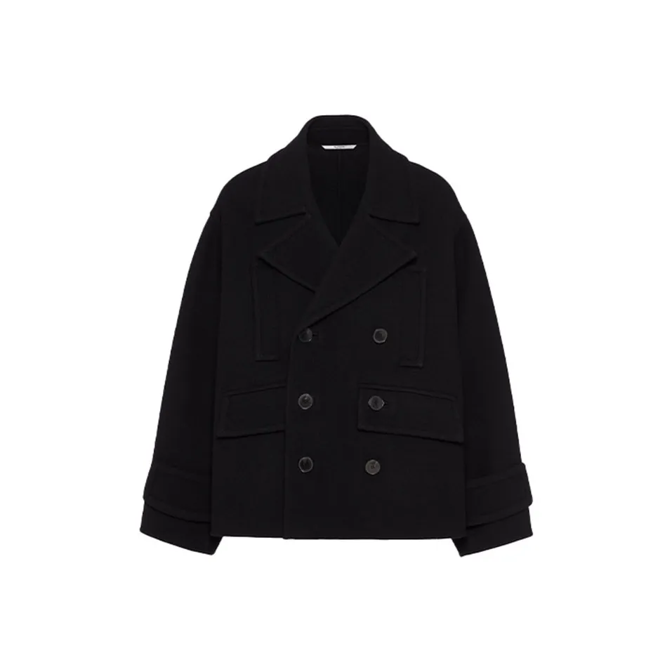 Valentino Double Breasted Tailored Peacoat