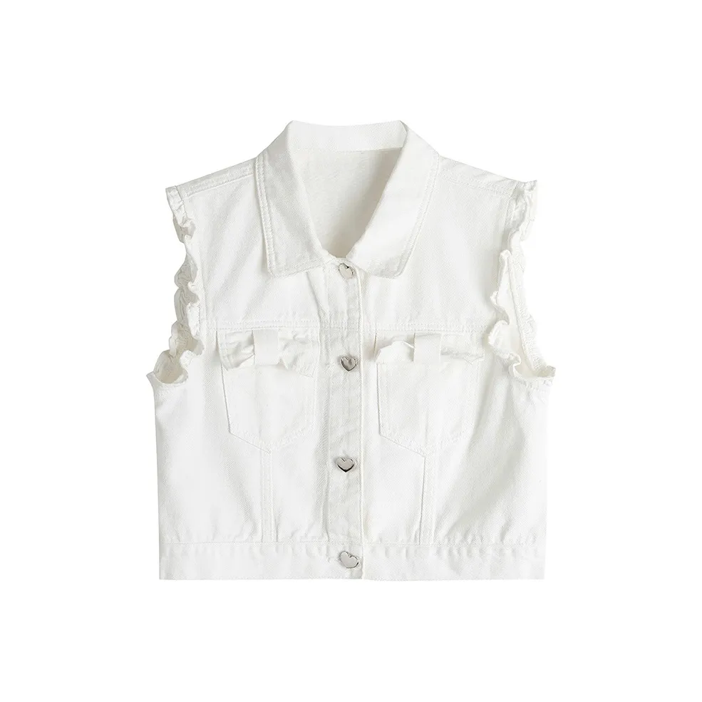 YICHEN Белый Женские Жилеты