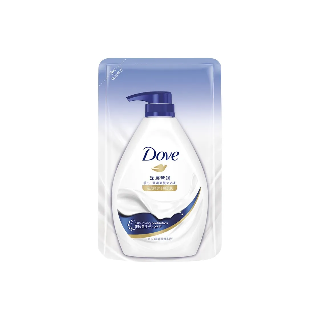 DOVE Shower Гель для Глубокого Увлажнения и Очистки 190 г Без Аромата Тип