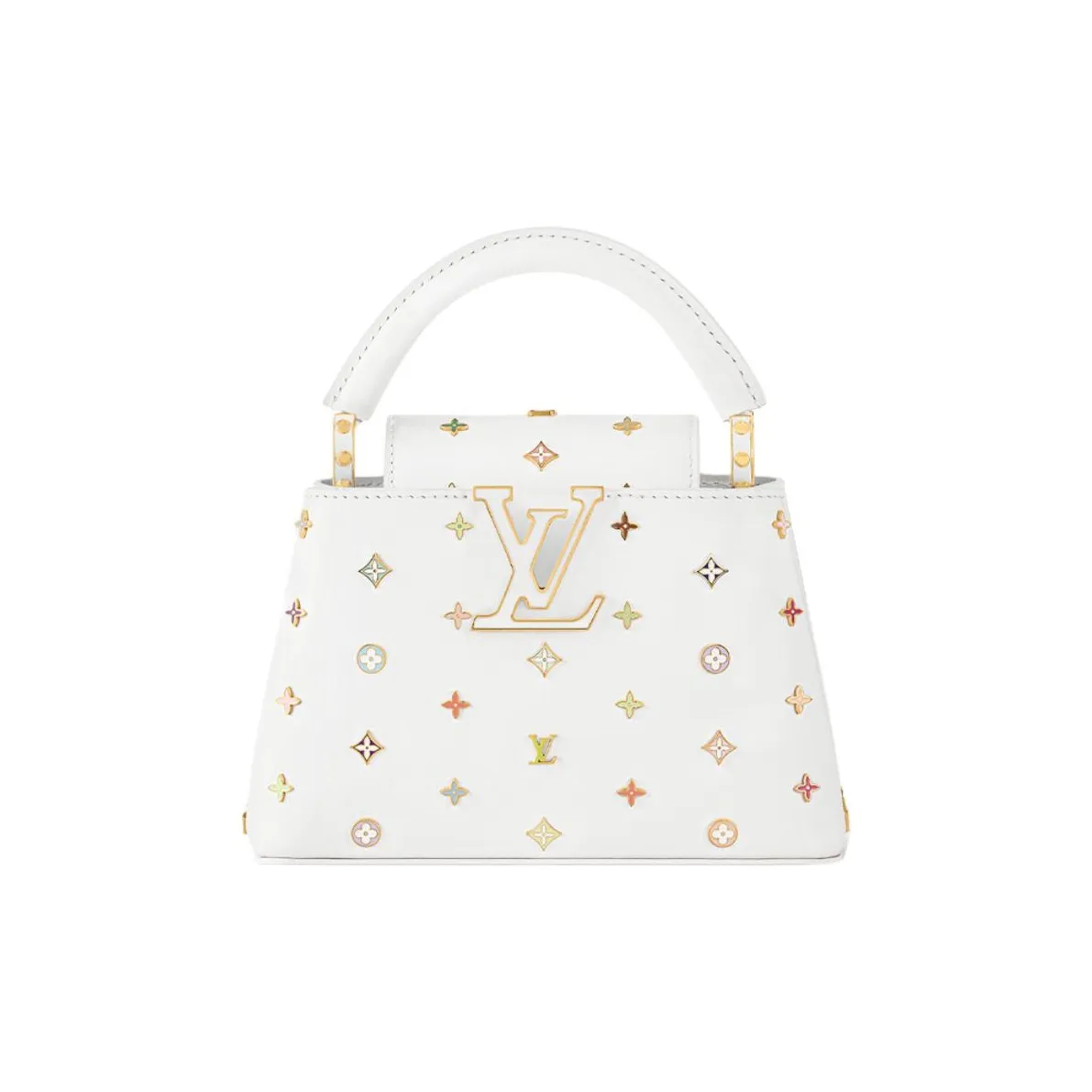 LOUIS VUITTON X Takashi Murakami Capucines Mini White