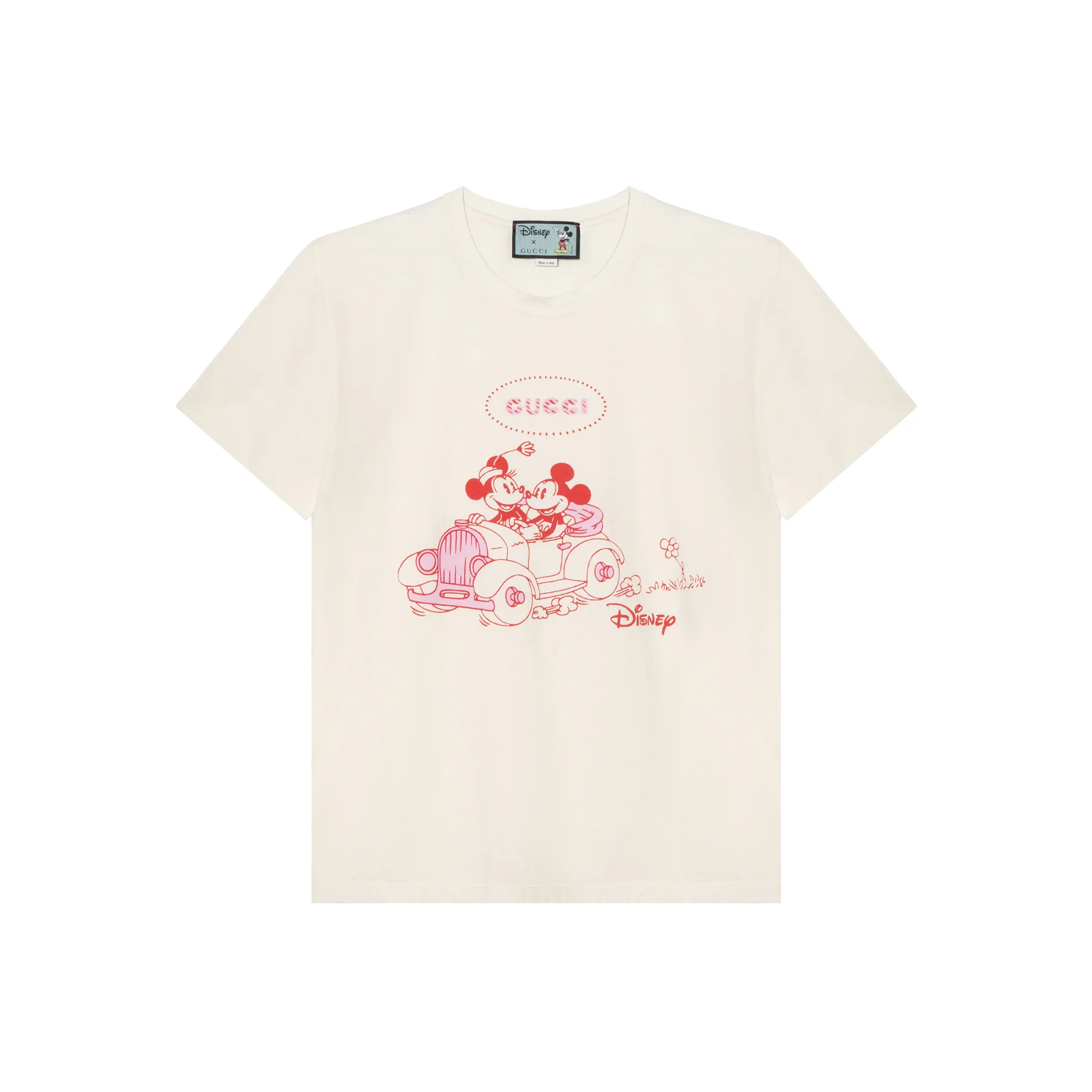 Disney X GUCCI T Shirts Men's Beige