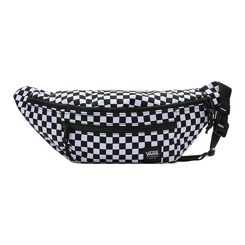 Vans Polyester One Shoulder Crossbody Bag, Sling Bag, Fanny Pack Unisex Black & White