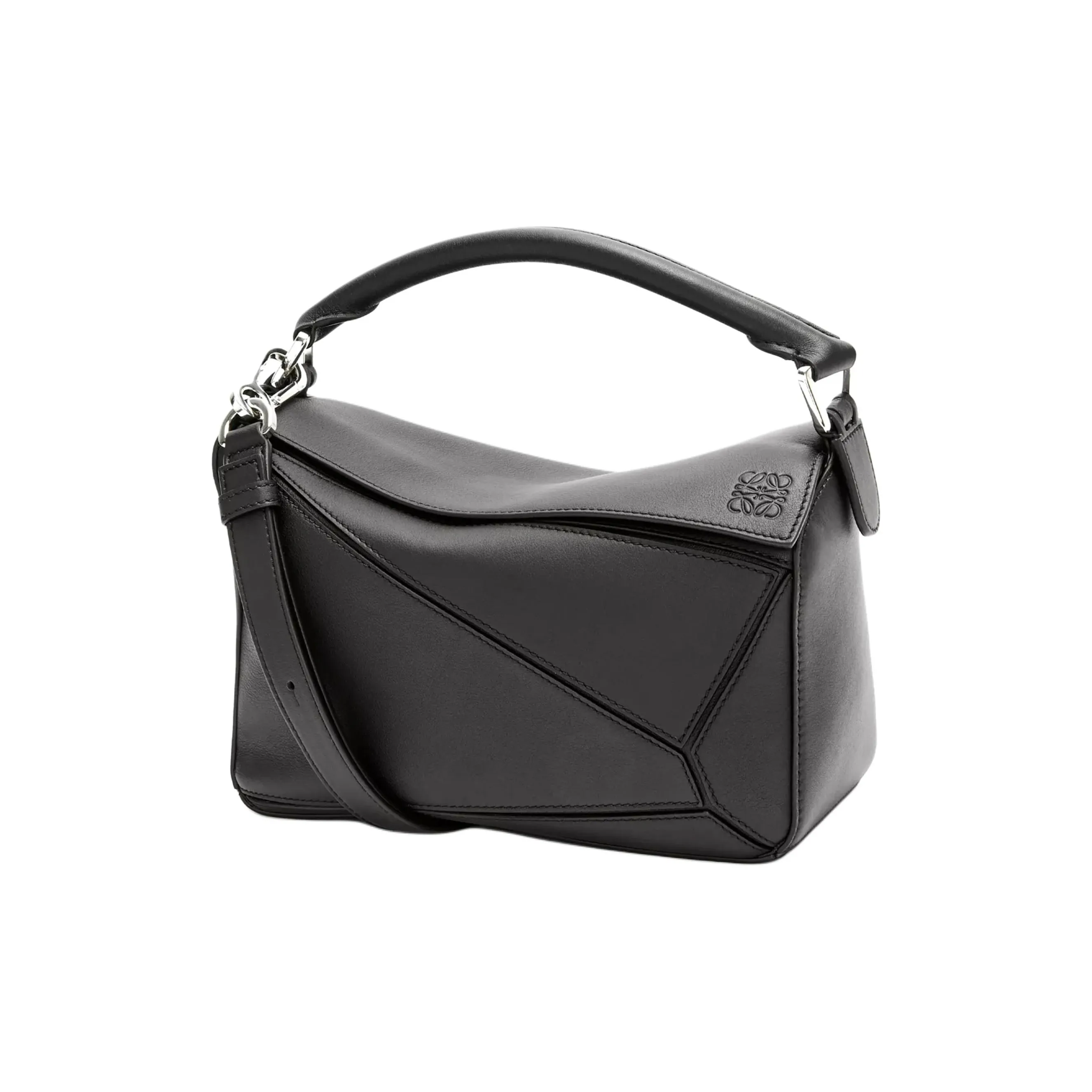 LOEWE Puzzle Bag In Classic Calfskin Small Black