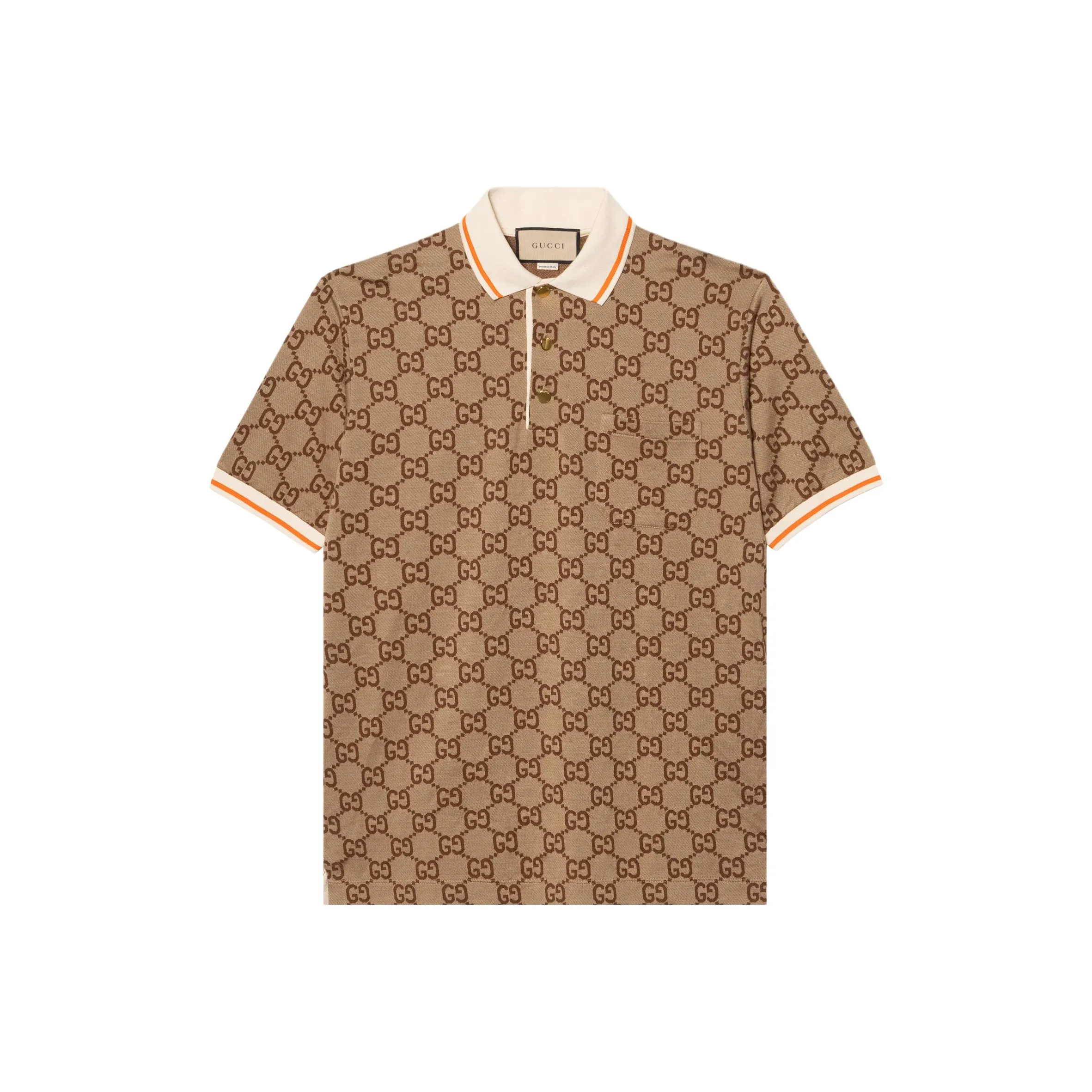 GUCCI Gg Logo Jacquard Polo Shirt