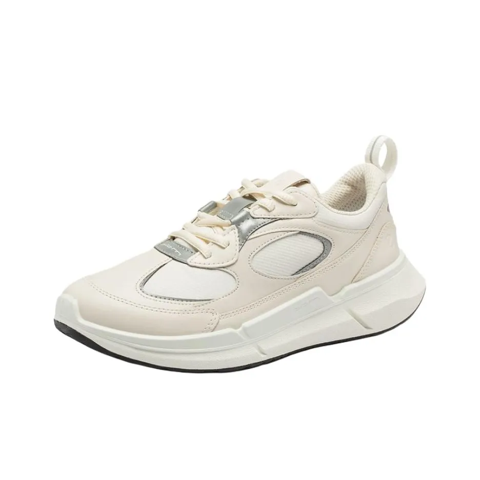 Ecco Biom 2,2 Амортизация Дышащий И Устойчивый Дизайн Низкий Топ Повседневные Беговые Кроссовки Женские Ледно-Белый 830903
