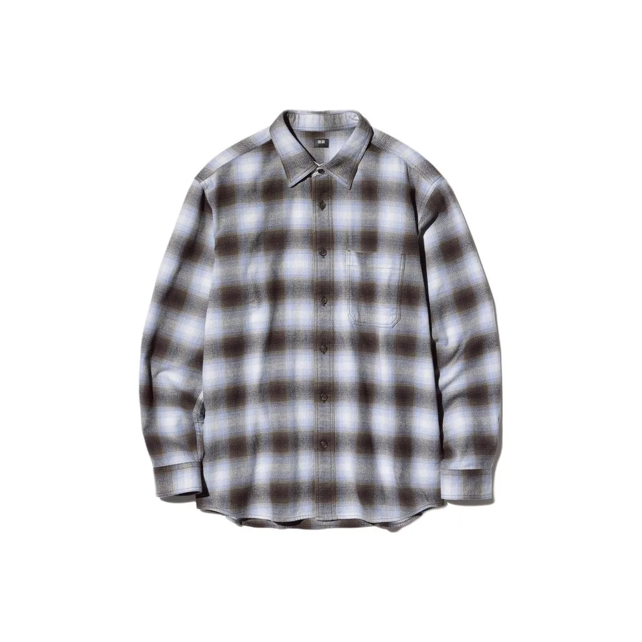 UNIQLO Аква-синий Унисекс Рубашки