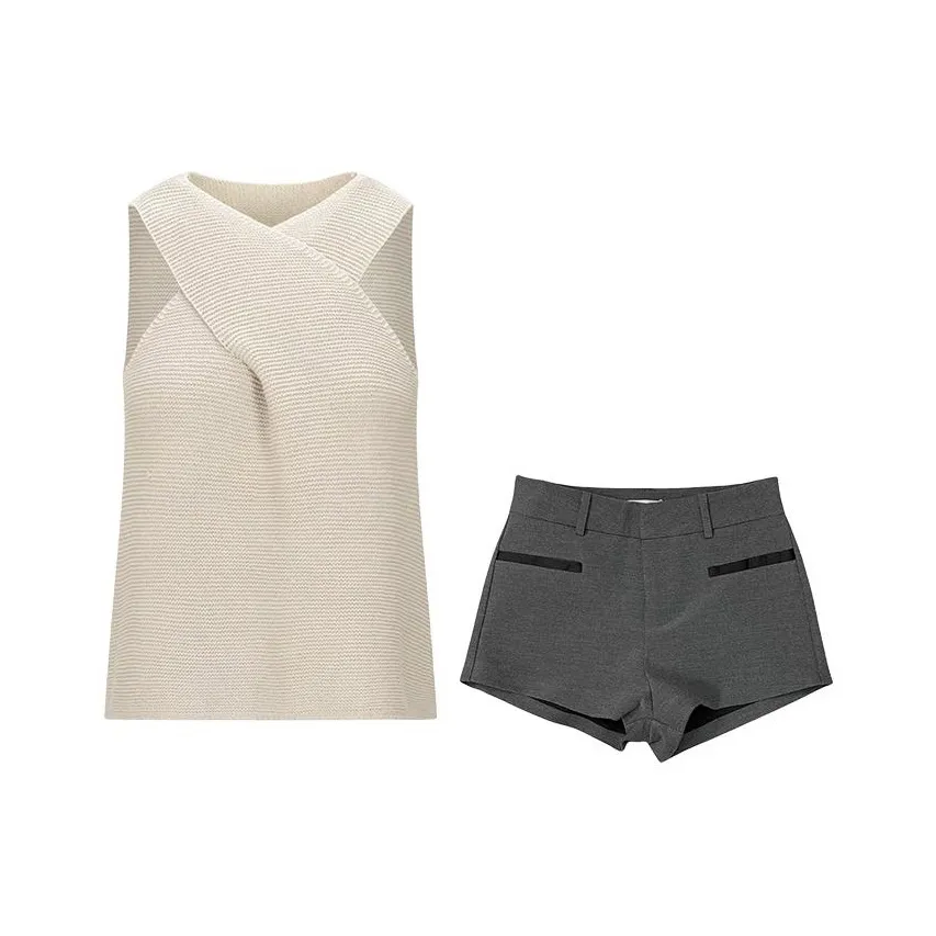 MARIE·COCO Топ + Шорты Женские Повседневные Комплекты