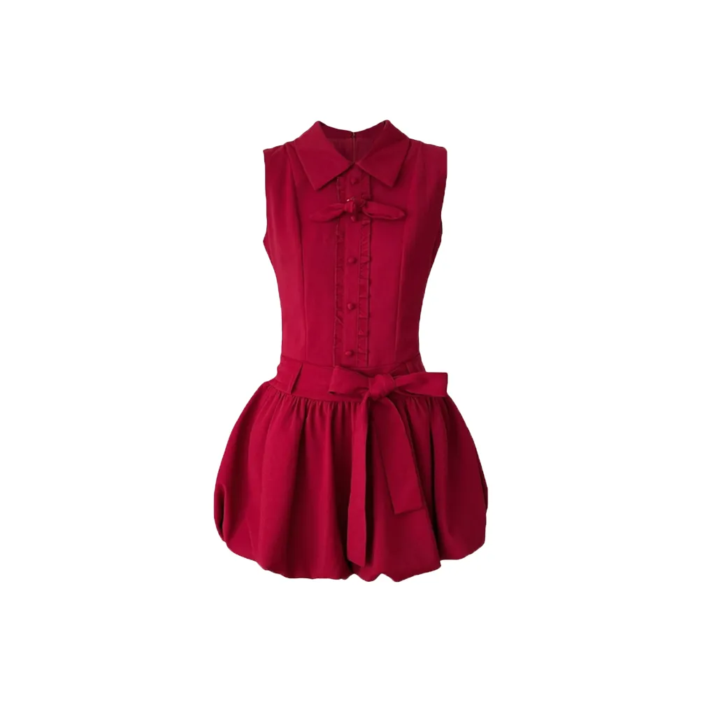 AFGGD Red Женские Платья без рукавов