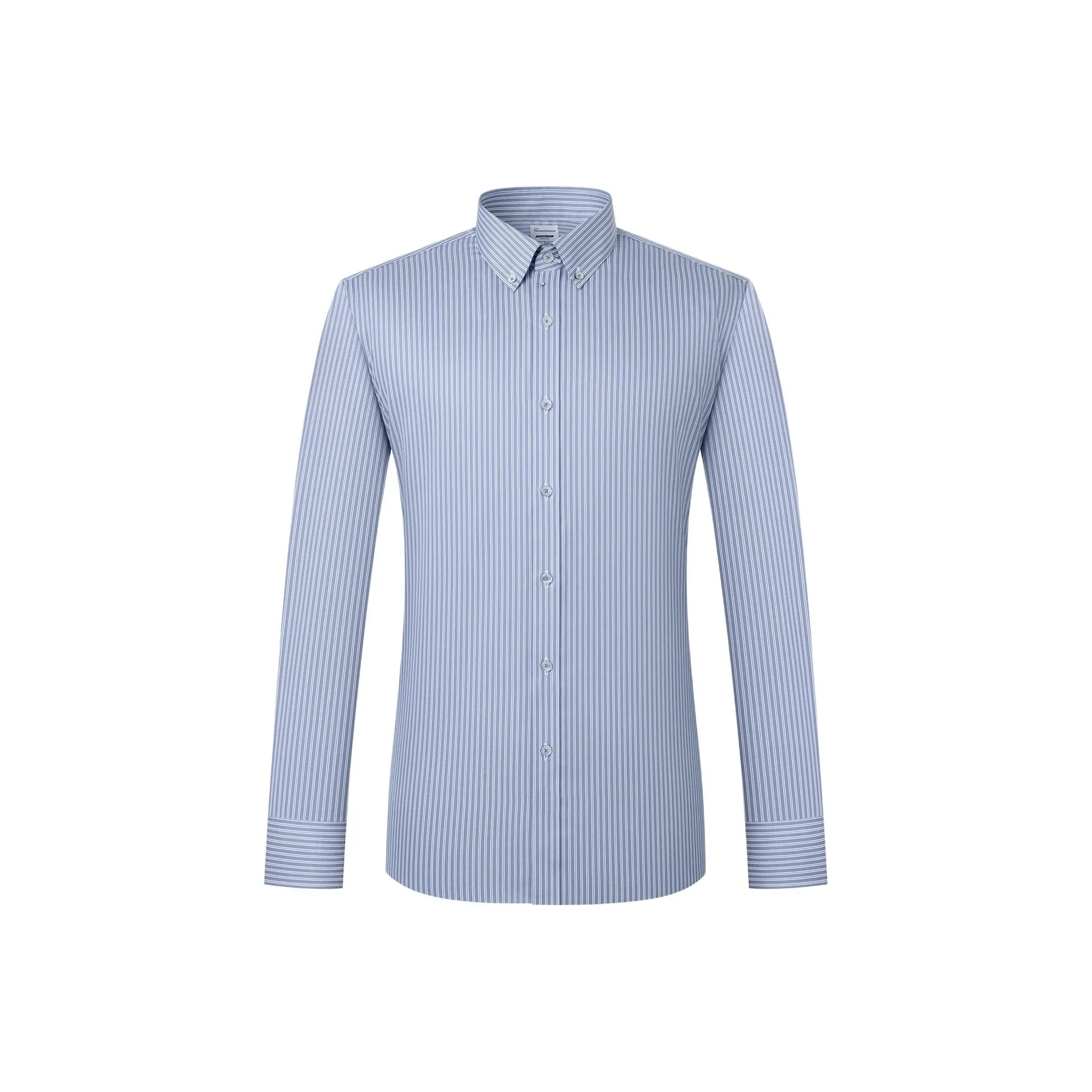 Camicissima Синие полосы, Стандартный/Кнопка Пуховик Мужские Рубашки