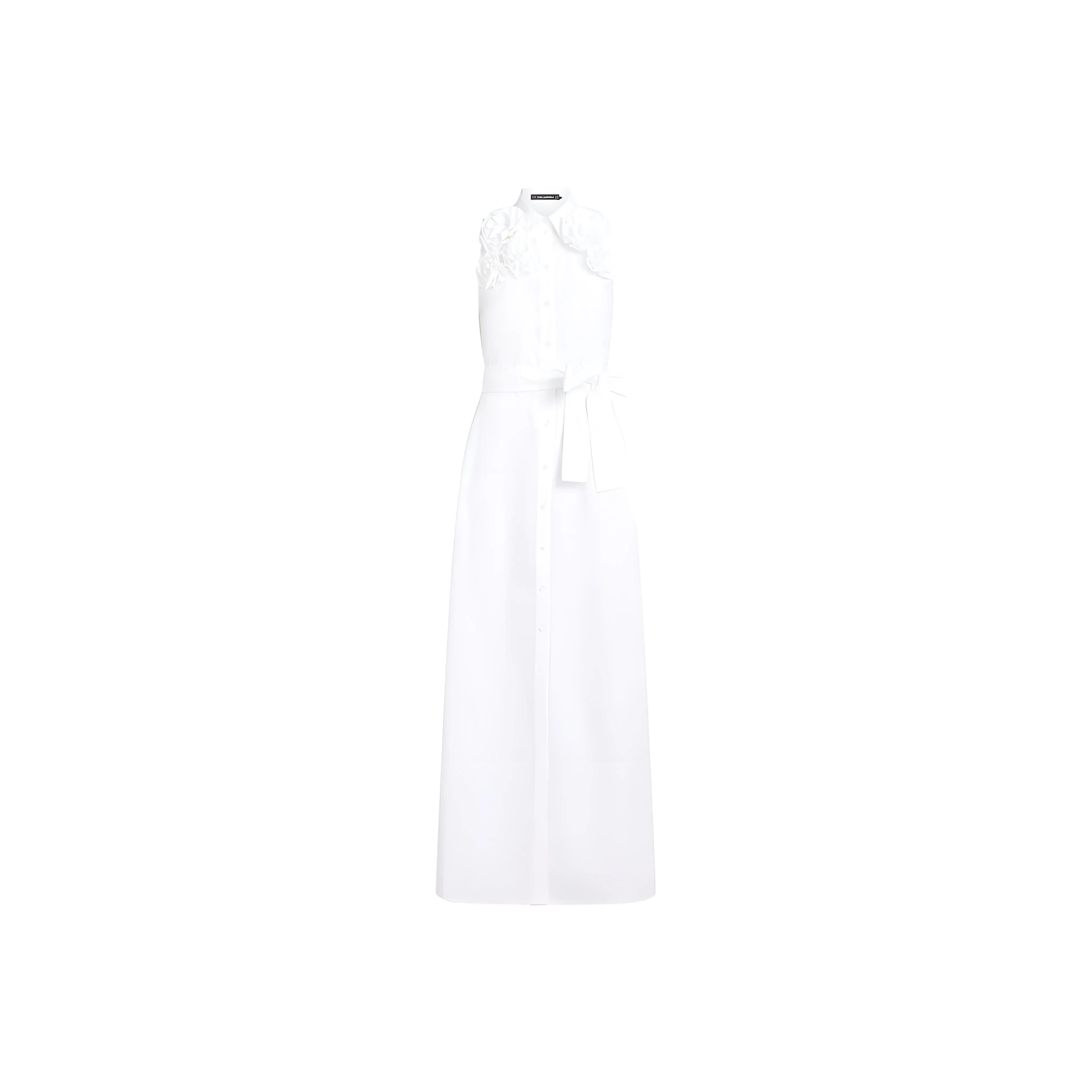 Karl Lagerfeld Floral Appliqué Maxi Dress