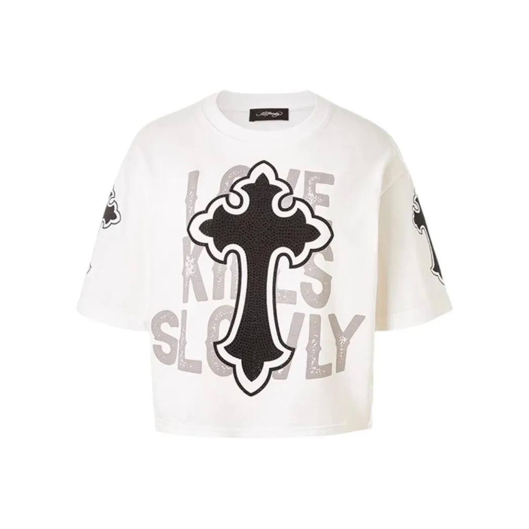 Ed Hardy Белые Женские Футболки