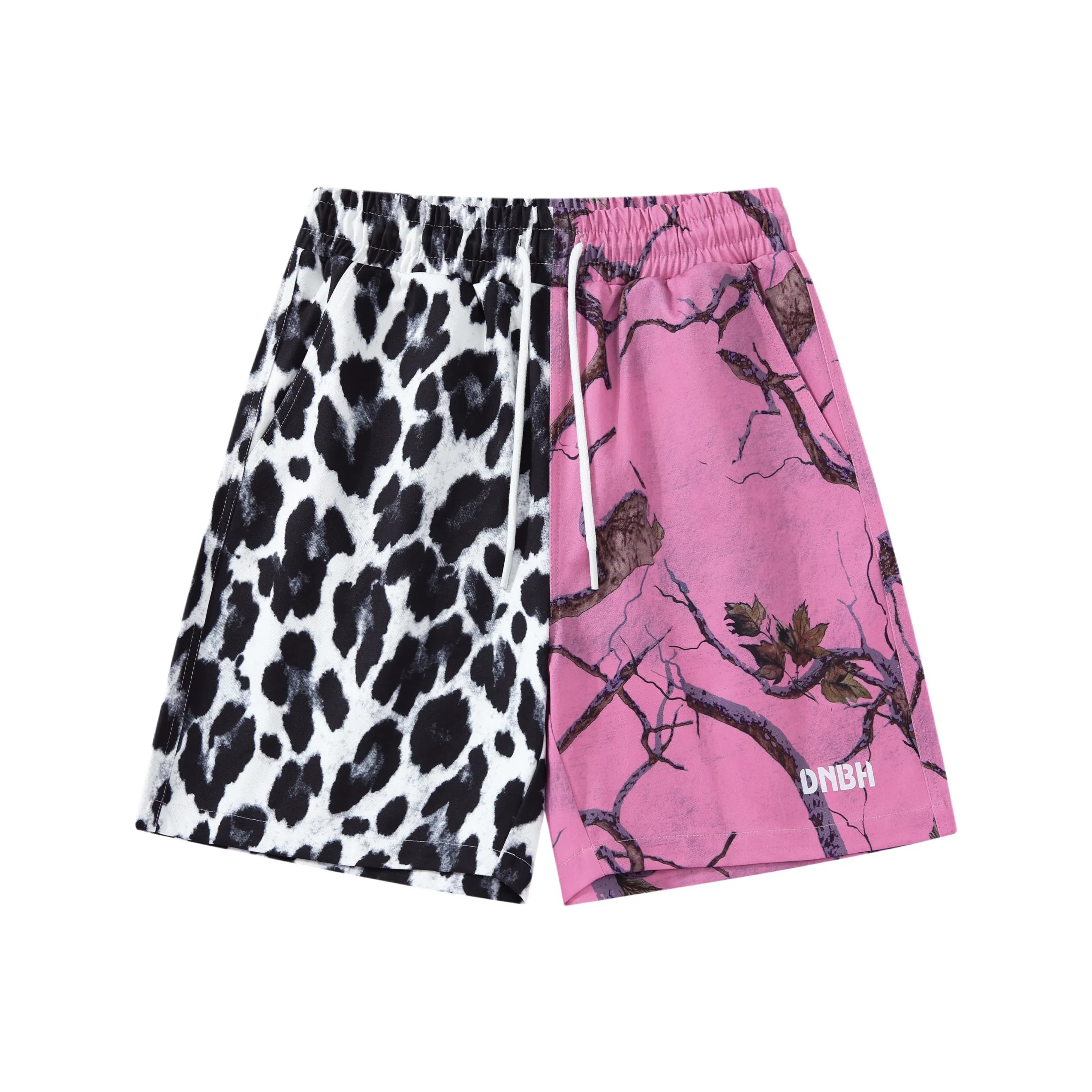 DNBH Dual Tone Collection Leopard Print Collection Casual Shorts Unisex
