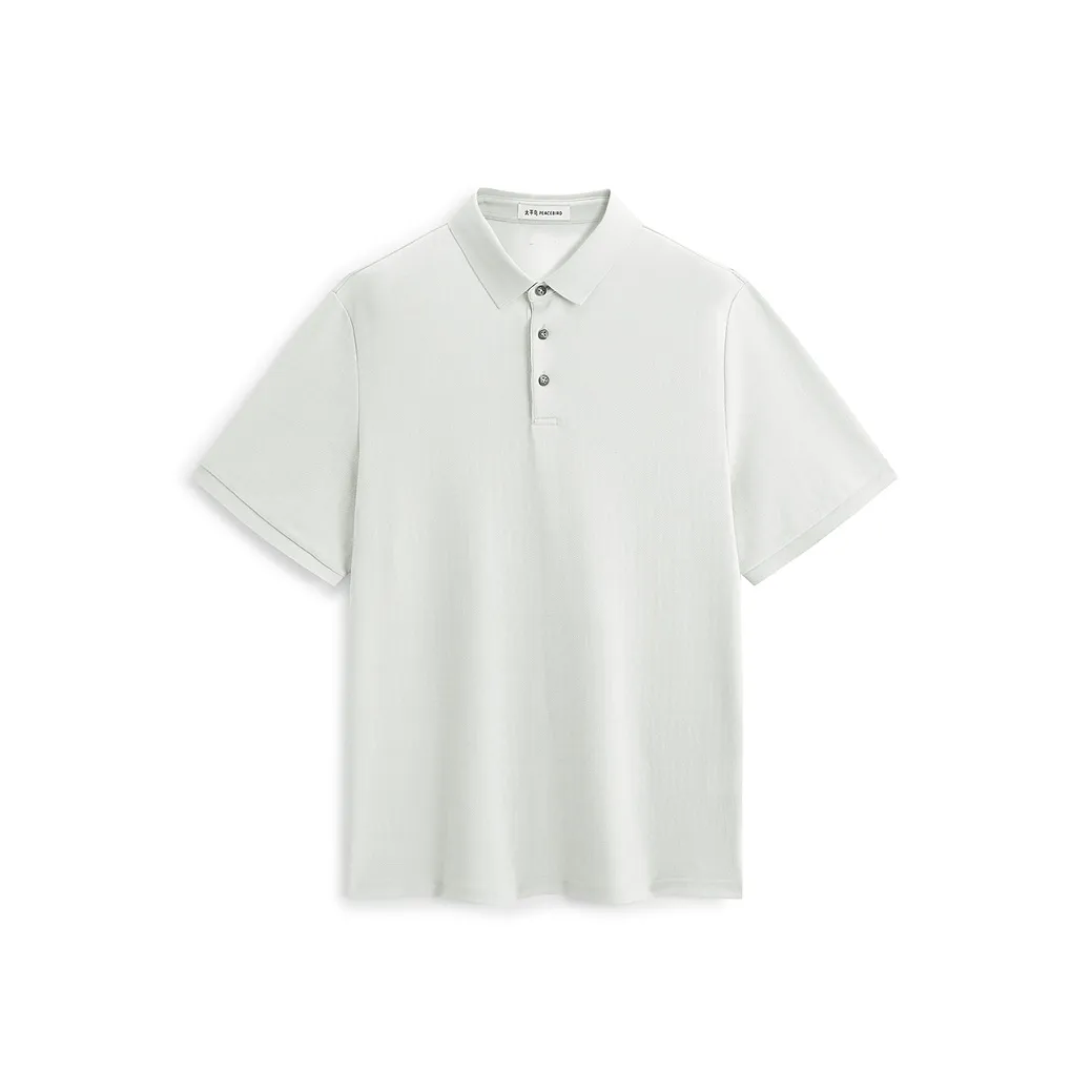 PEACEBIRD MEN Скрытая текстура Жаккард Короткий рукав Поло Мужской