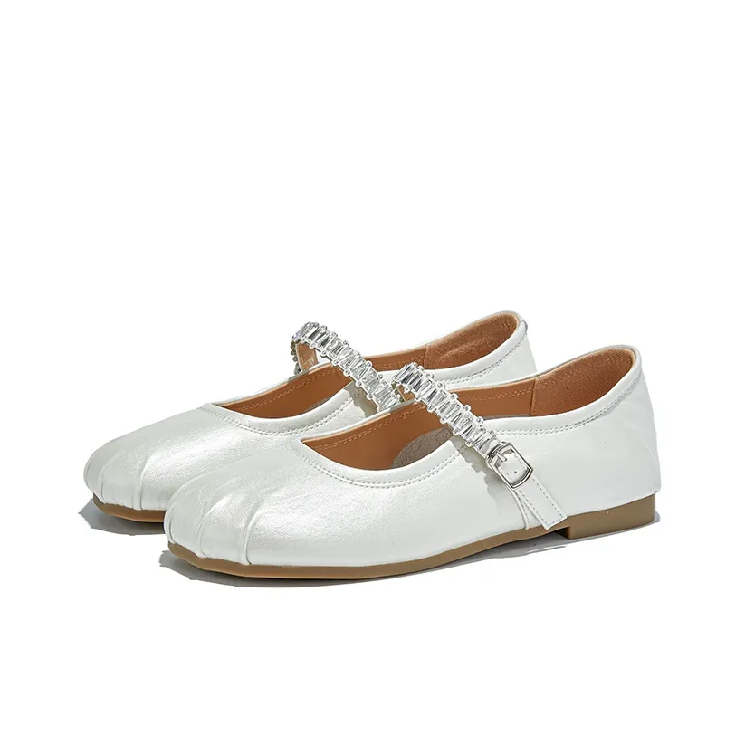 Chibang Квадратный каблук Mary Jane обувь 1,5 см женская