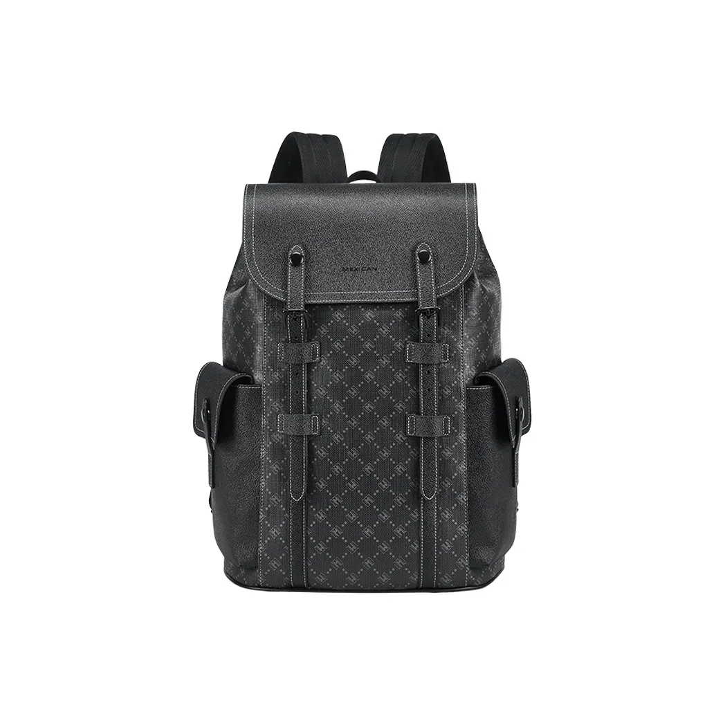 MEXICAN PVC Laptop Bag Backpack Men's Black