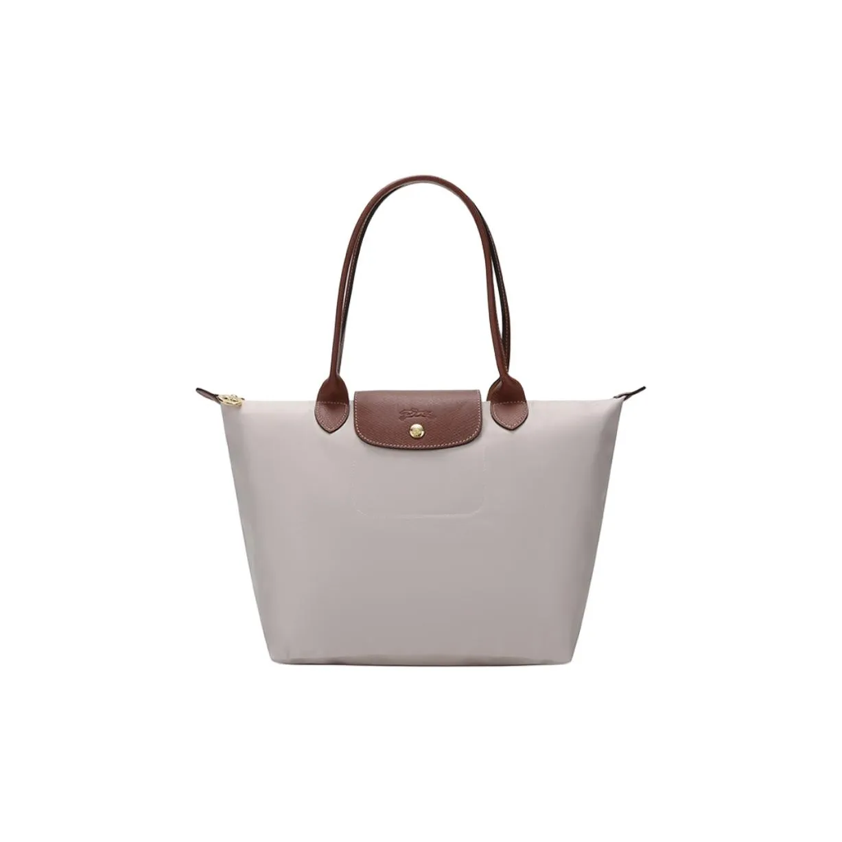 LONGCHAMP Le Pliage Fabric Handbag Medium Size Women's Paper Color