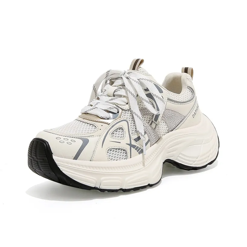 DAPHNE Поддержка Высота Увеличение Низкий Топ Толстая Подошва Женские