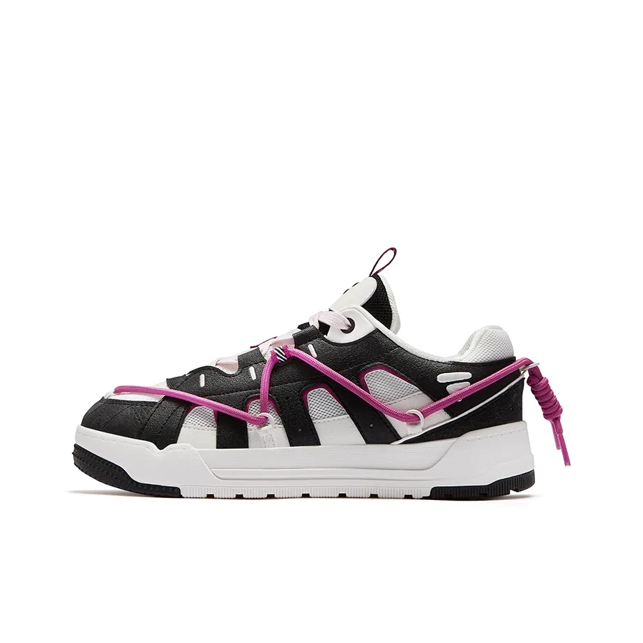 FILA FUSION REEF Обувь Устойчивая к истиранию Низкий Топ Скейтборд Кроссовки Женские Черный Белый