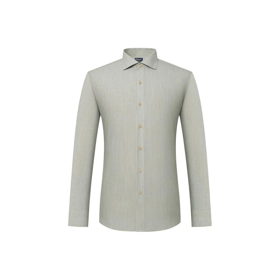 Camicissima Желтый Зеленый, Slim Fit, Полосы/Windsor воротник, Двойная пуговица, Манжеты, Мужская рубашка