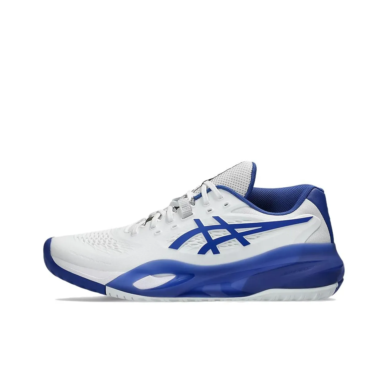 Asics GEL RESOLUTION X Устойчивый к истиранию Низкий Топ Теннисные Кроссовки Мужские Белый Синий