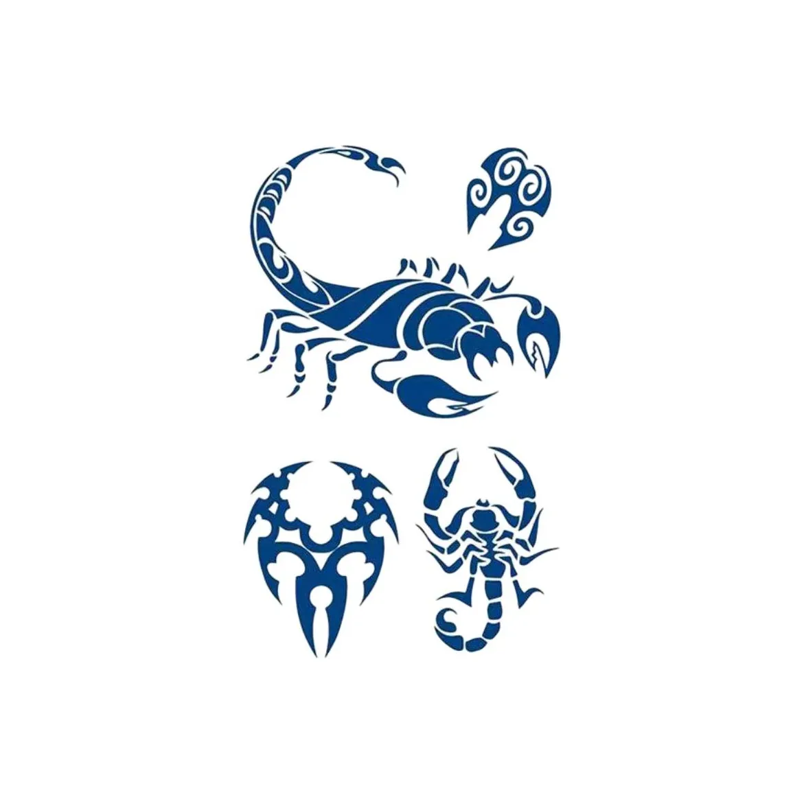 LIEJI Scorpion Травяной Tattoo Наклейка