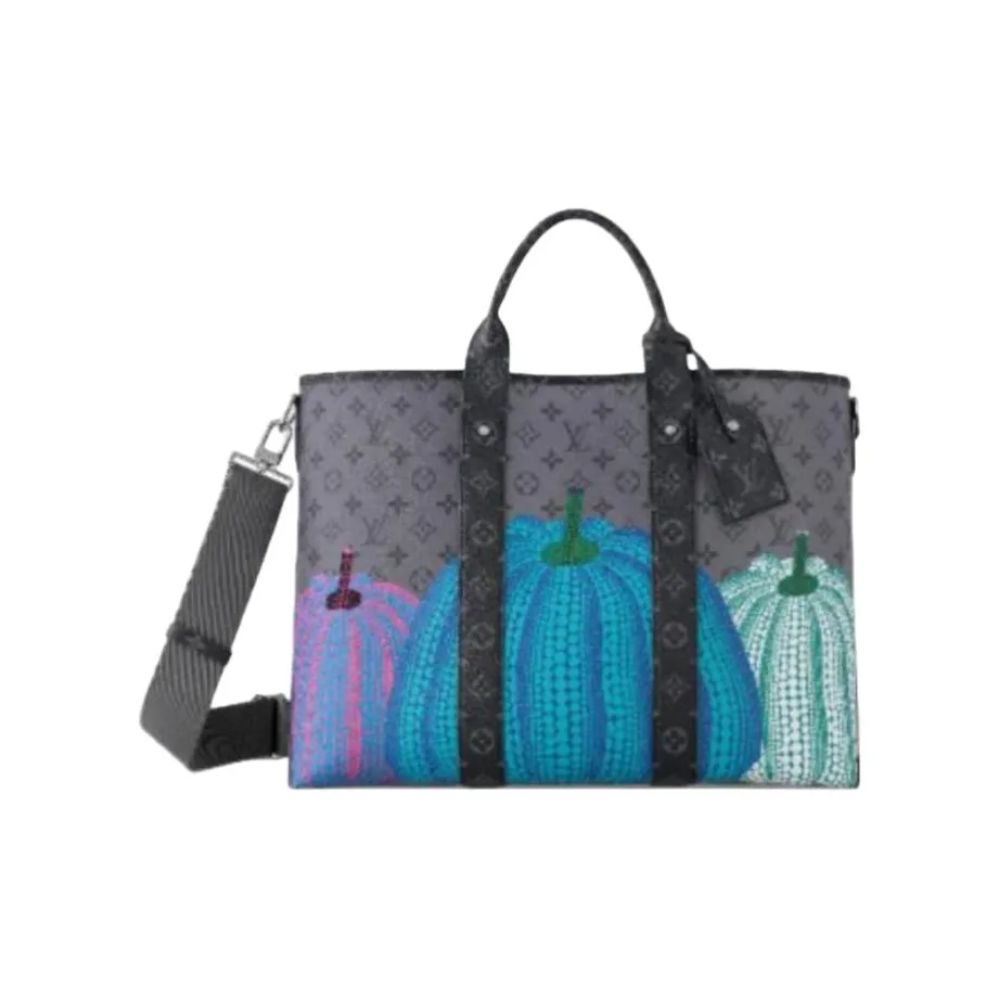 LOUIS VUITTON Lv X Yk Weekend Tote Pumpkin Print
