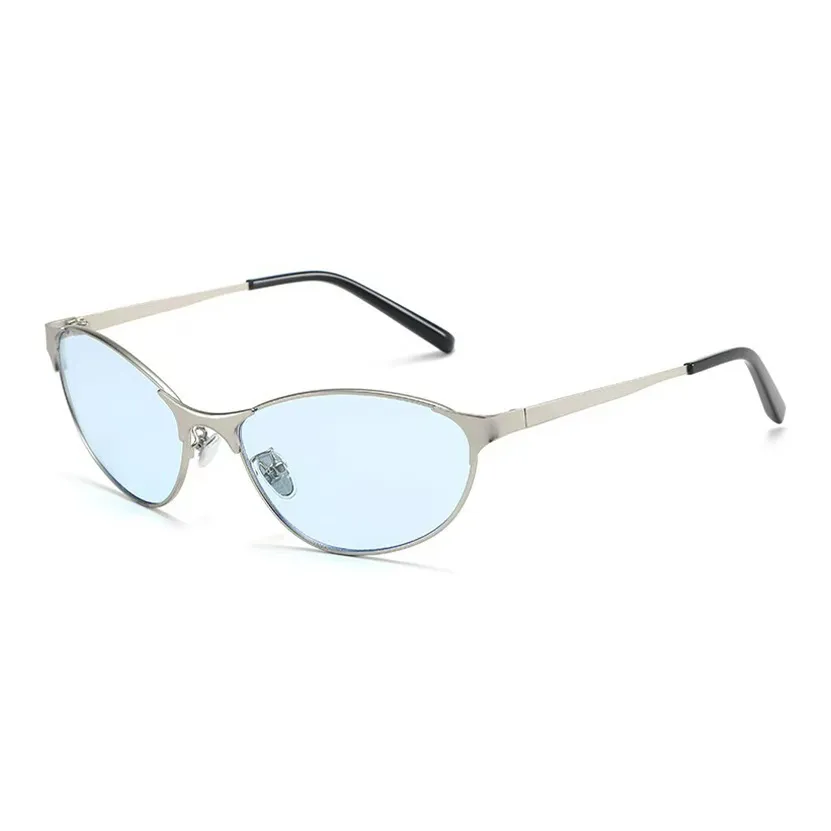 MUYKUY Металл Кошачий глаз Солнцезащитные очки Унисекс